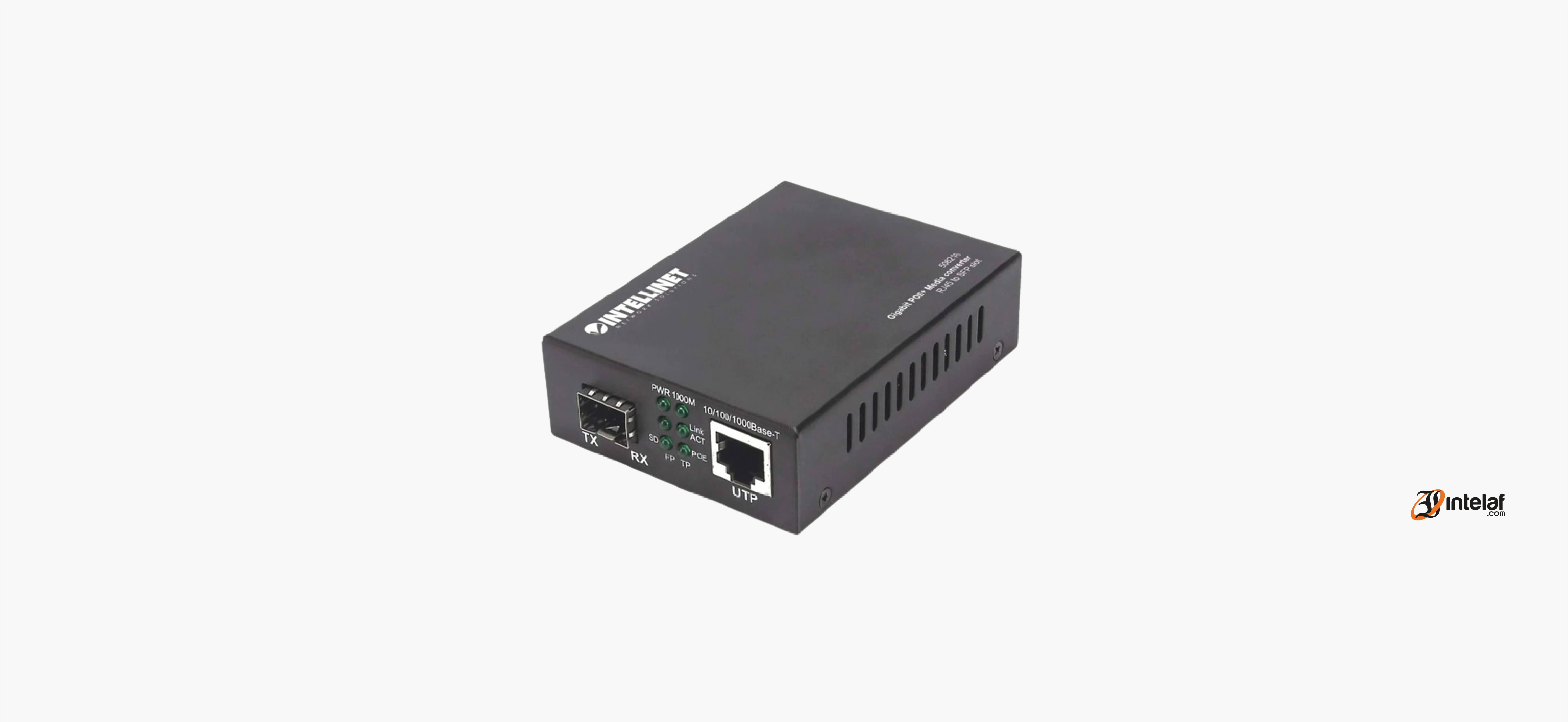 Configuración y funcionamiento de INTELLINET 508216 CONVERTIDOR DE GIGABIT POE A PUERTO SFP