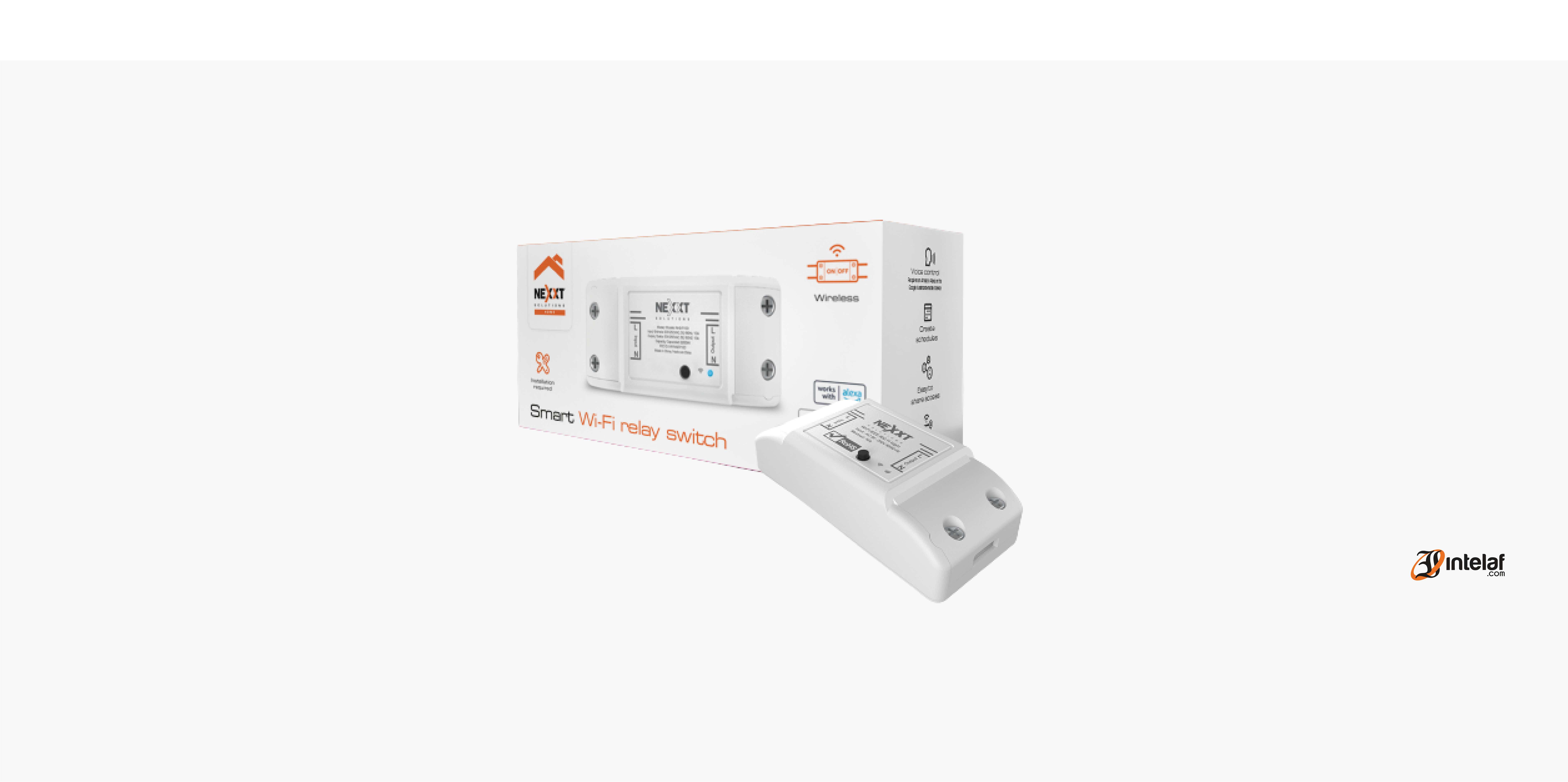 Configuración y funcionamiento de NEXXT INTERRUPTOR DE RELAY INTELIGENTE CON CONEXION WIFI NHE-R100