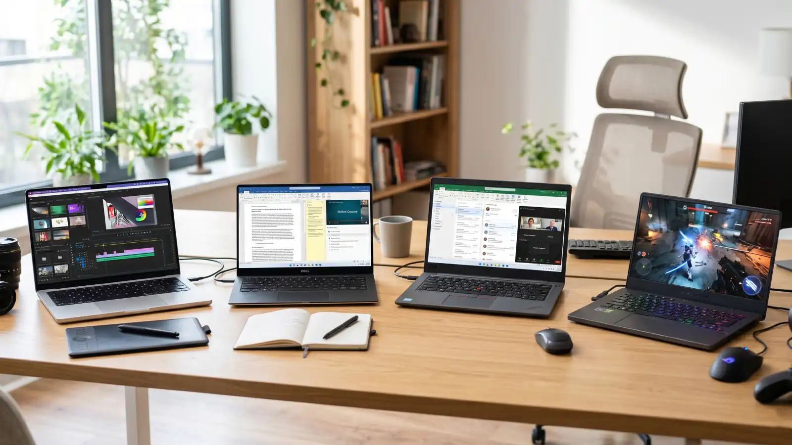 Cómo elegir una laptop según el uso: estudio, oficina, gaming o creación de contenido